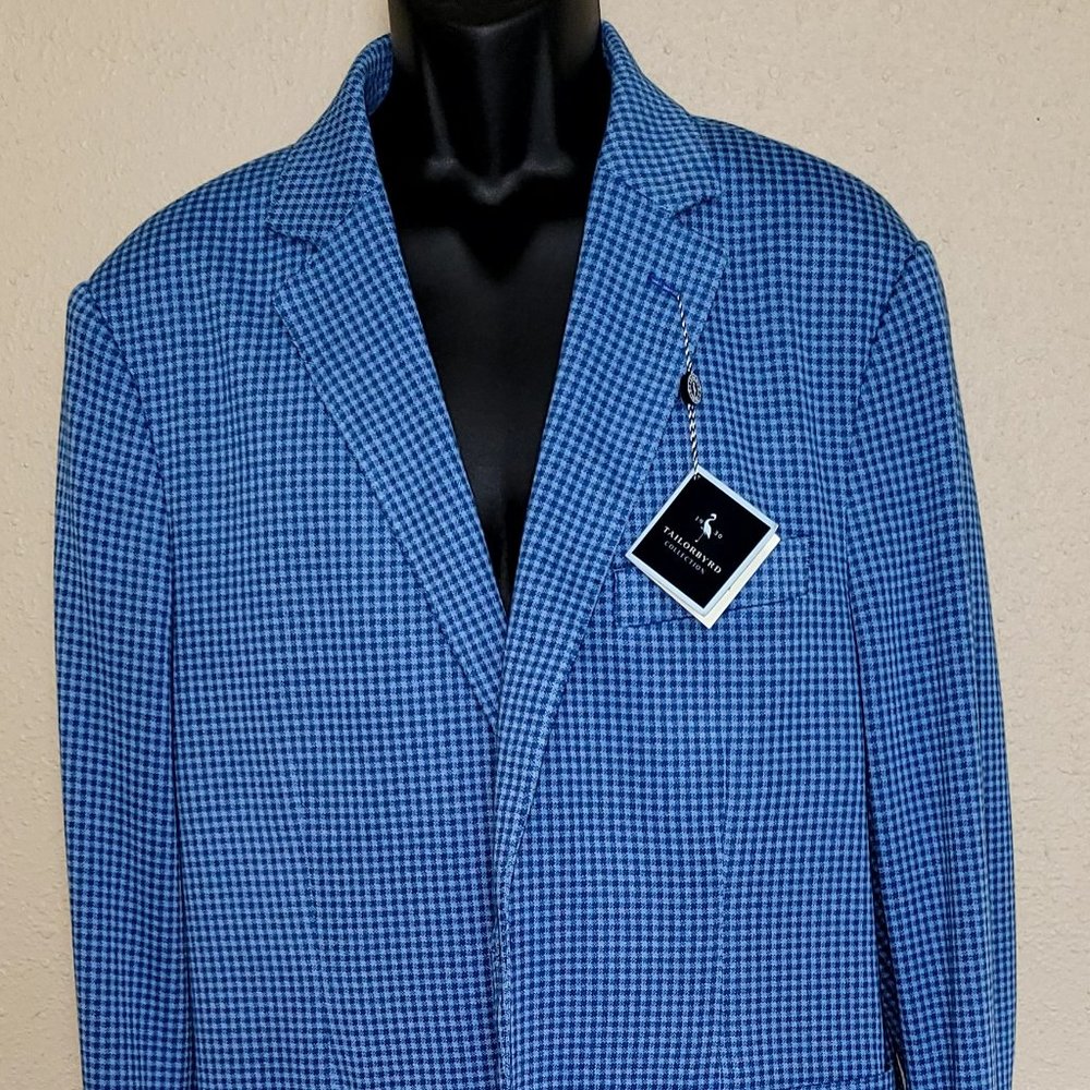 Brand New Taylorbyrd Men's Gingham Blazer 444R